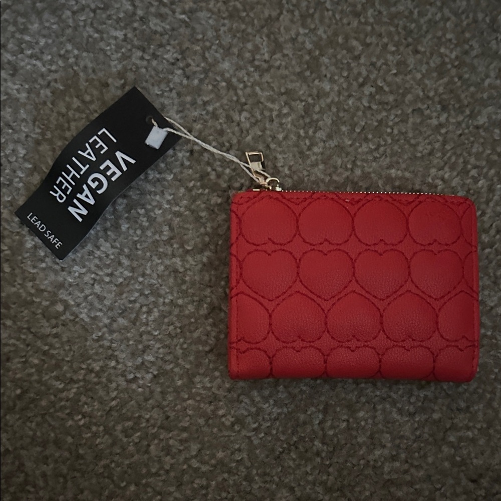 Vegan Leather Red Wallet